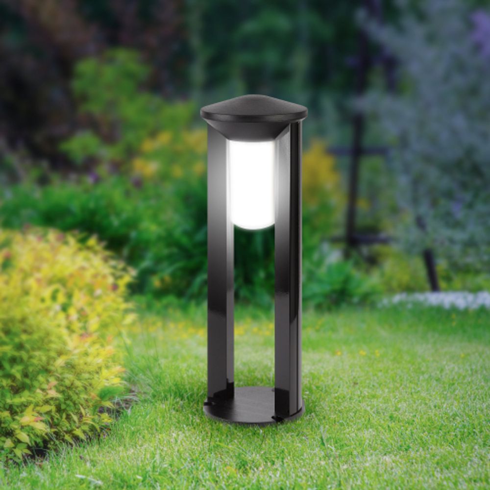 Садово-парковый светильник ЭРА «Арка» ФТУ 01-20-003 напольный черный IP54 Е27 max20Вт h600мм | Садово-парковые светильники