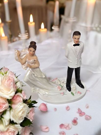 Свадебные фигурки "Жених и невеста" на торт