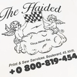 Футболка Haided Checkered Flag RLXD HW, Молочный