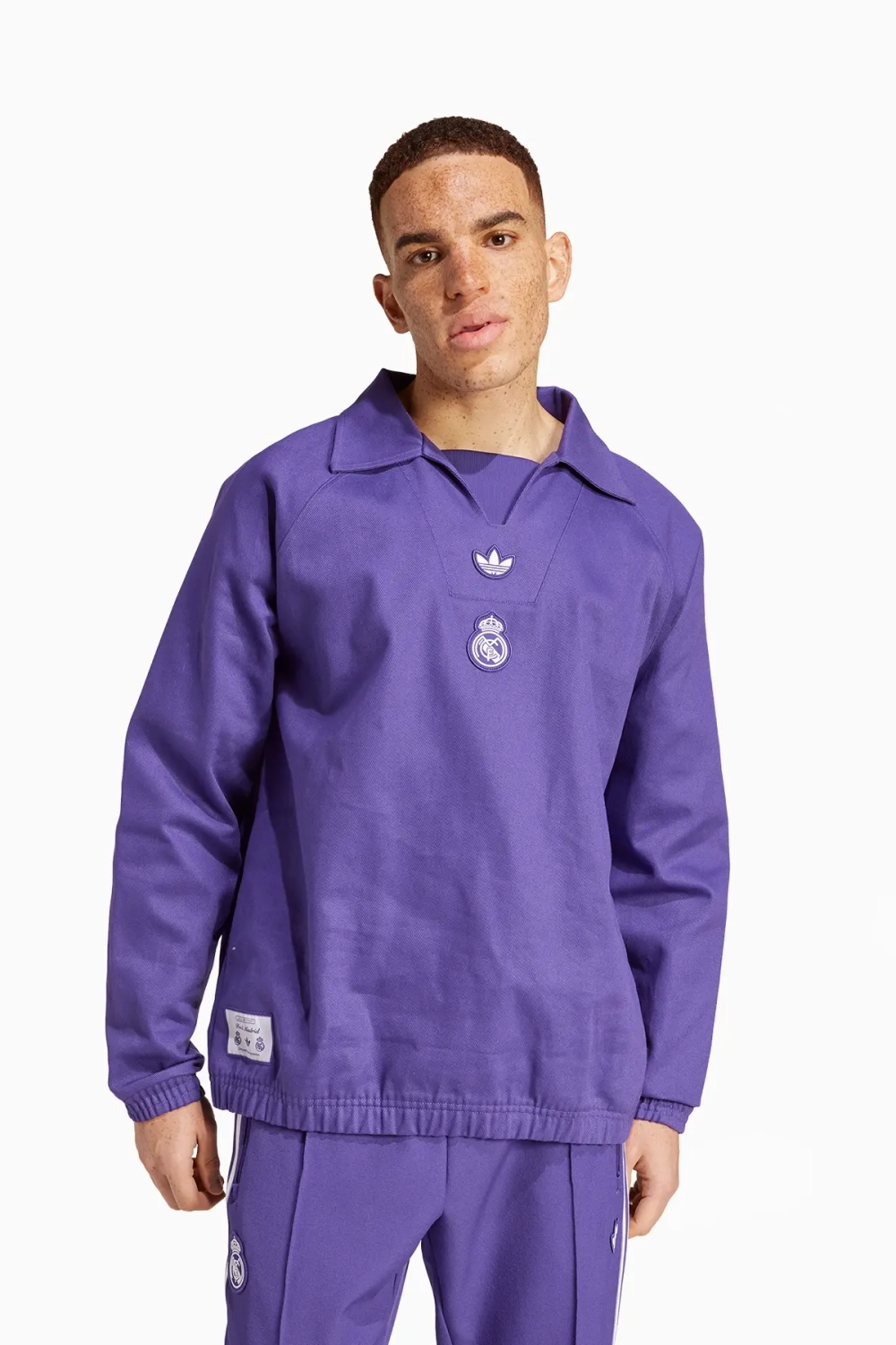 Кофта adidas Real Madrid 24/25 Terrace Icons Drill - фиолетовый