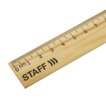 Линейка деревянная 20 см STAFF канадская сосна (72 штуки в упаковке)