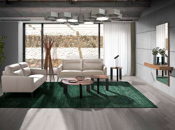 Журнальный столик Angel Cerda 2113, Ø90х36 см, орех