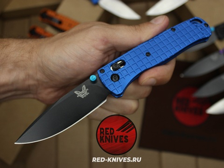 Нож Benchmade 535 Алюминий Frag A+++ - синяя рук., черный клинок RK/Н65