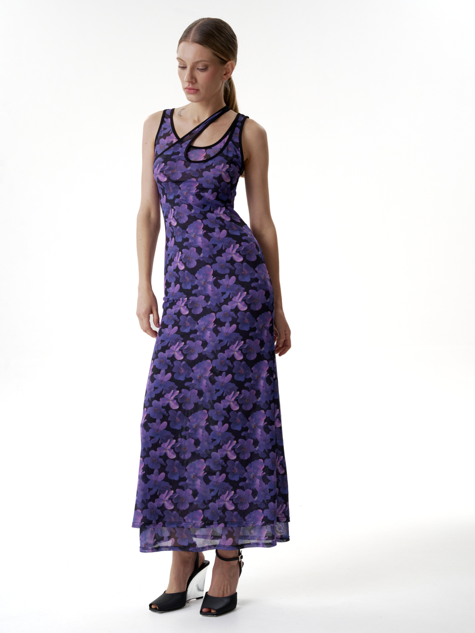 Асимметричное платье "Violet"