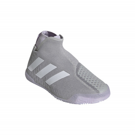 Женские Кроссовки теннисные Adidas Stycon Laceless W - grey two/cloud whie/purple tint