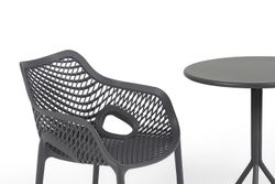 "Беллини" обеденная группа на 2 персоны, цвет темно-серый