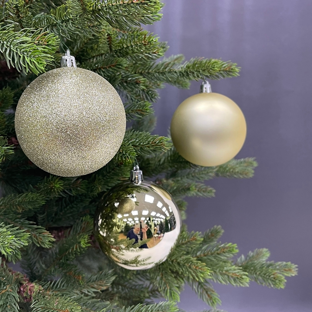 Набор шаров 25шт 8см House of seasons шампань в прозрачной упаковке