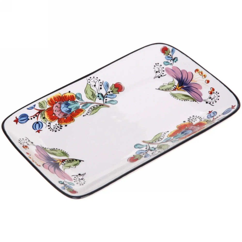 Блюдо керамическое «Magic Flower» 21*13*2,6см