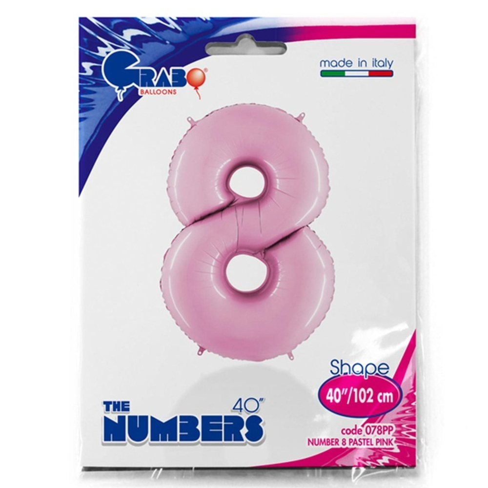 Цифра "8" розовый