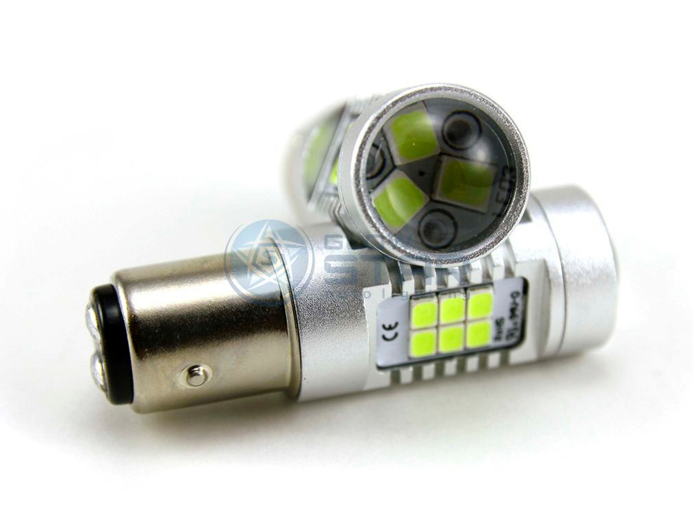 Светодиодная лампа P21/5W 1157-4G21-2835-21SMD (белый), 1шт