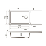 Кухонная мойка Omoikiri Sintesi 116-GR