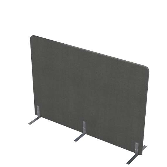 011.МПО.1612 Акустическая мобильная перегородка на стационарных опорах (1600*450*1200)