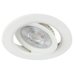 Светильник светодиодный встраиваемый ЭРА KL LED 25A-5 3K WH 5Вт 3000К круглый поворотный белый | Встраиваемые LED светильники