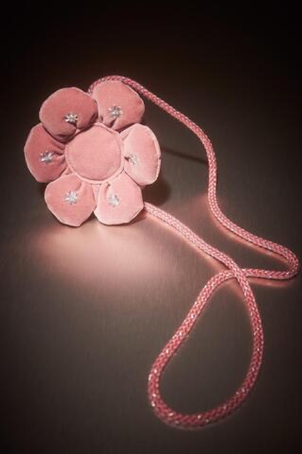 ZARA СУМКА С ЦВЕТКОМ, РОЗОВЫЙ