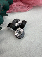 Нитки для оплетки проволоки, полиэстер, №25 Черный