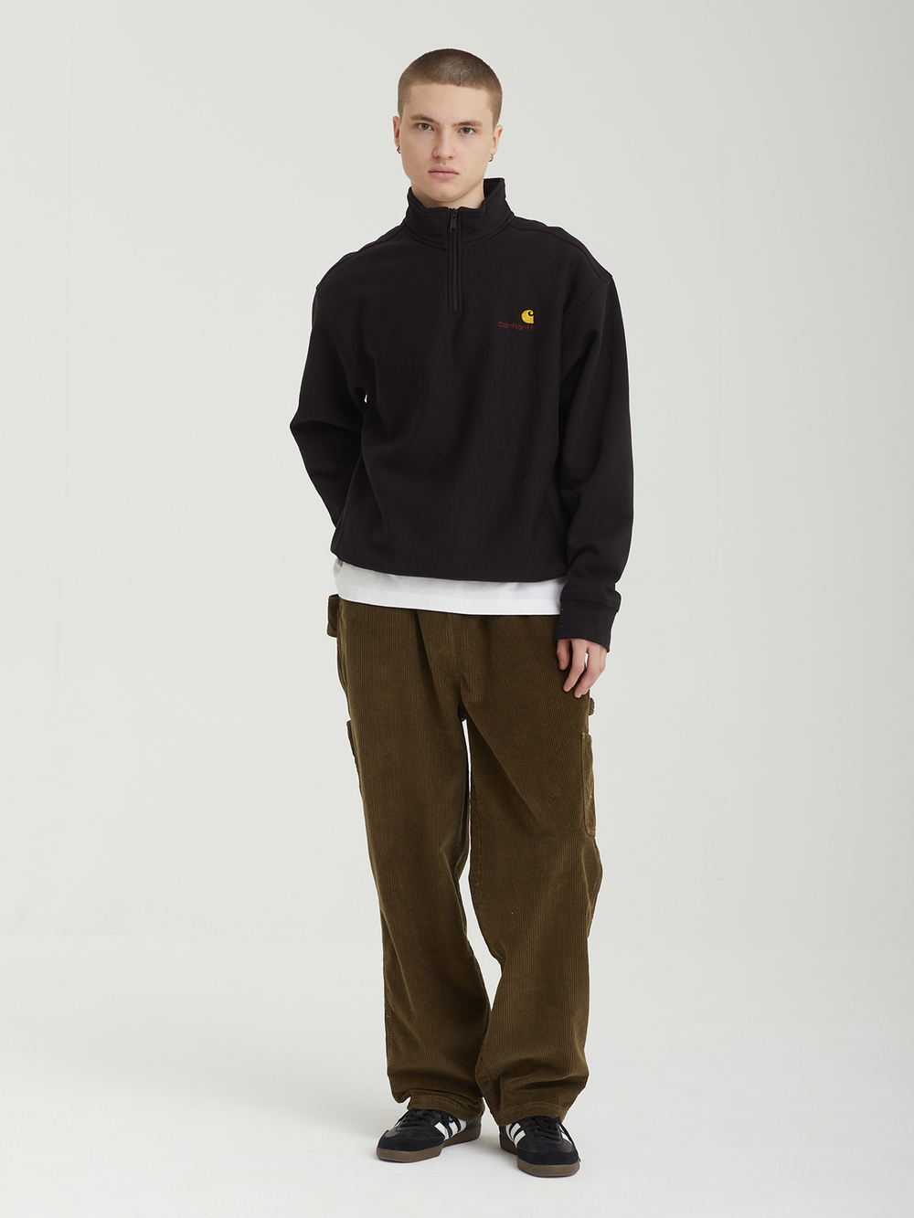 Мужская Толстовка Half Zip American Script