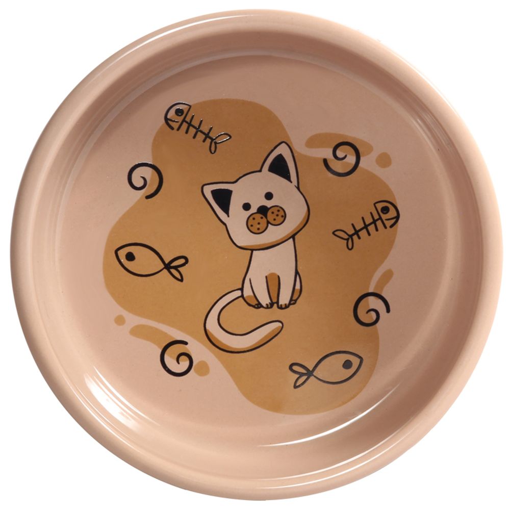 Миска керамическая "Кошечка", 0,35л, Triol