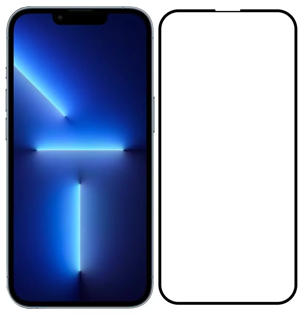 Защитное стекло iPhone 13/13 Pro/14/14 Pro 5D black