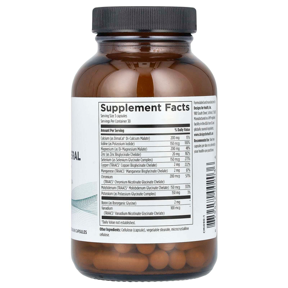Designs For Health, Полный минеральный комплекс, 90 вегетарианских капсул