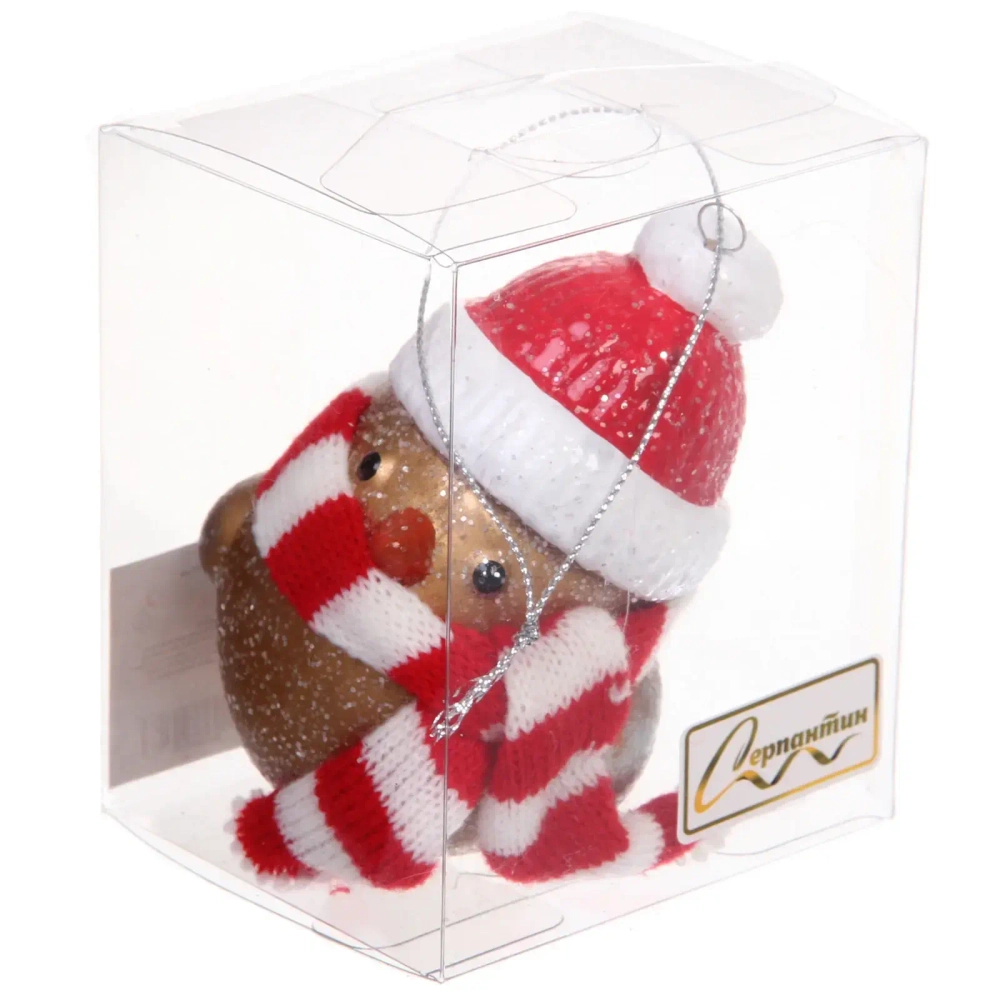 Елочная игрушка «Милая птичка» 9*6*9 см