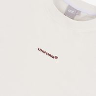 Футболка UNIFORM Heavy MiniLogo, молочный/бордовый