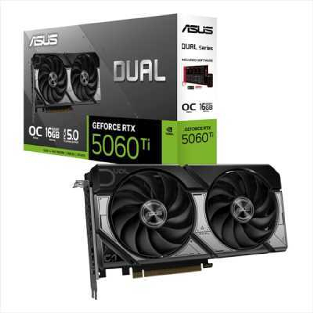 Видеокарта ASUS nVidia GeForce RTX 5060 Ti 16Gb DUAL-RTX5060TI-O16G