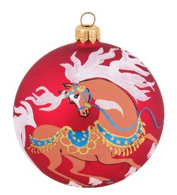 Элита НФШ-1697/1 Ел.украшение Шар «Конь» 90 мм