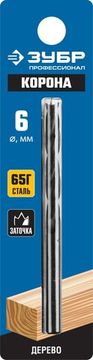 ЗУБР d 6 x 90/50 мм, М-образная заточка, спиральное сверло по дереву, Профессионал (29421-090-06)