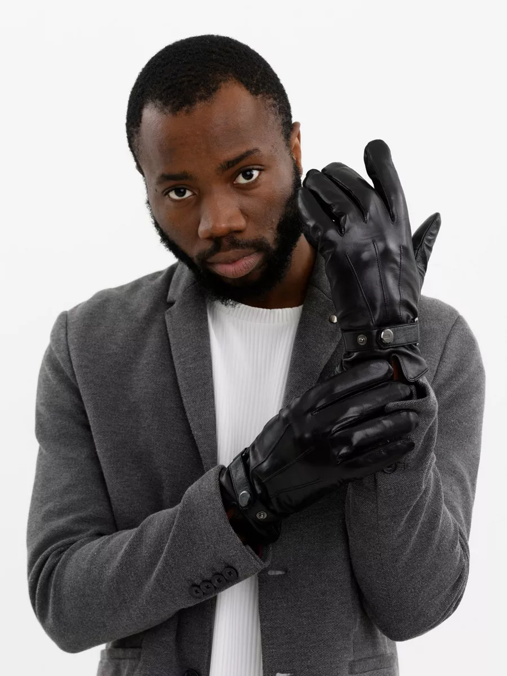 Pitas. Мужские  перчатки. Материал верха: Кожа ягненка  высшего качества. Подкладка : Плюш-флис.