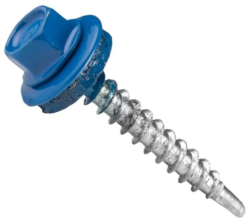 Саморез кровельный RAL-5005 синий сигнал 4,8х35