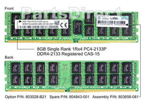 Модуль памяти HPE 803028-B21 HP 8-GB (1x8GB) SDRAM DIMM