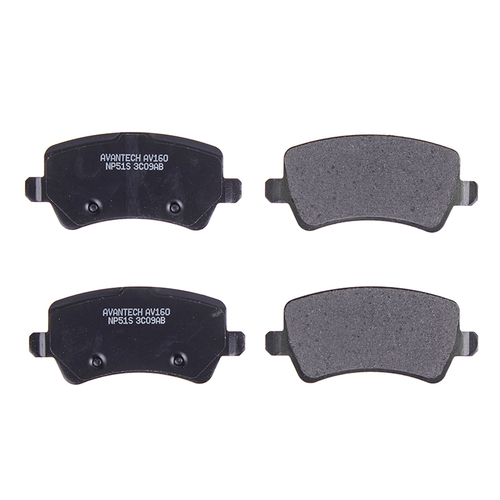 Колодки тормозные дисковые Avantech задние (противоскрипная пластина в компл.) AV160