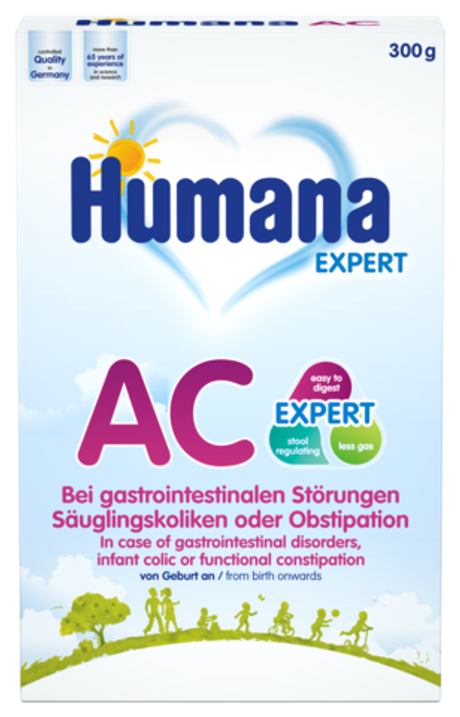 Смесь антиколиковая Humana AС Expert с пребиотиками с 0 месяцев 300 г
