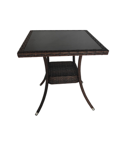 Стол из искусственного ротанга Лайт 65х65 — Шоколад