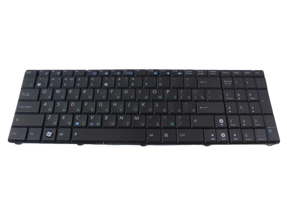 Клавиатура для ноутбука Asus F52, F90, K50, K51, K60I, K60IJ, K61, K62, K70, K71, K72, P50, X5DIJ, черная, гор. Enter model: MP-07G73SU-5283, ОРИГИНАЛ (б/у, с разбора)