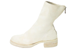 GUIDI 788Z Horse Leather Ankle Boots Women"s White