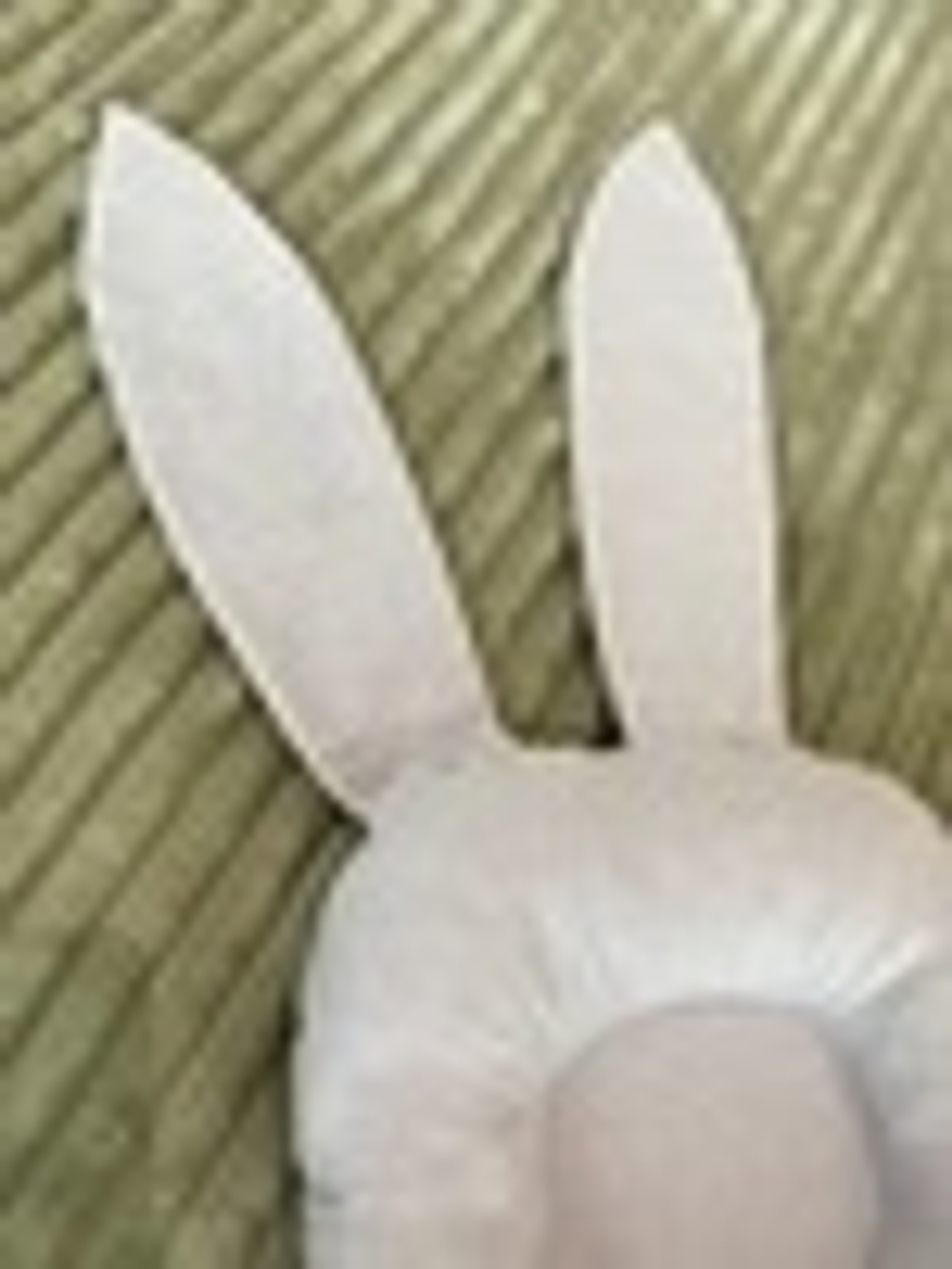 Подушка анатомическая, "Зайчик", однотон