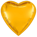 Шар фольгированный Сердце 90 см (Оранжевый)