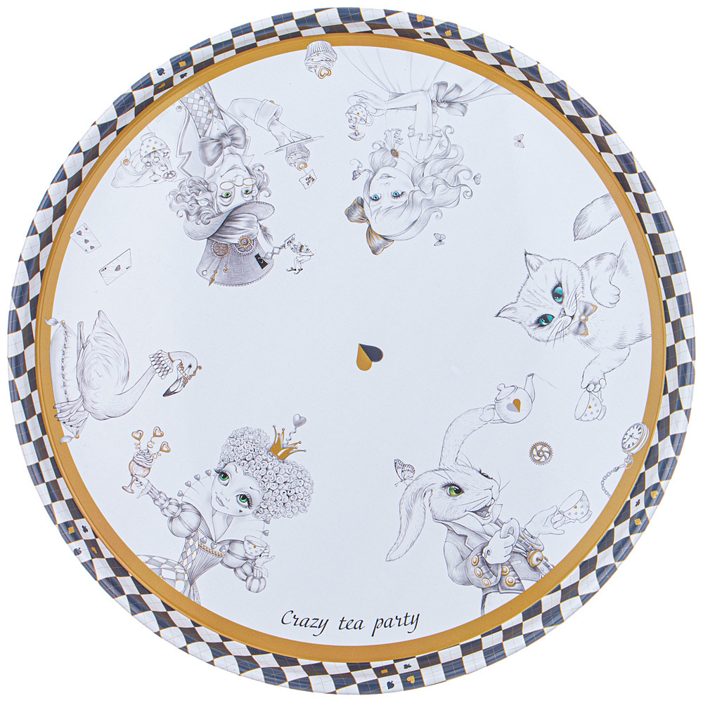Поднос сервировочный Agness "Wonderland" 33х2.1см