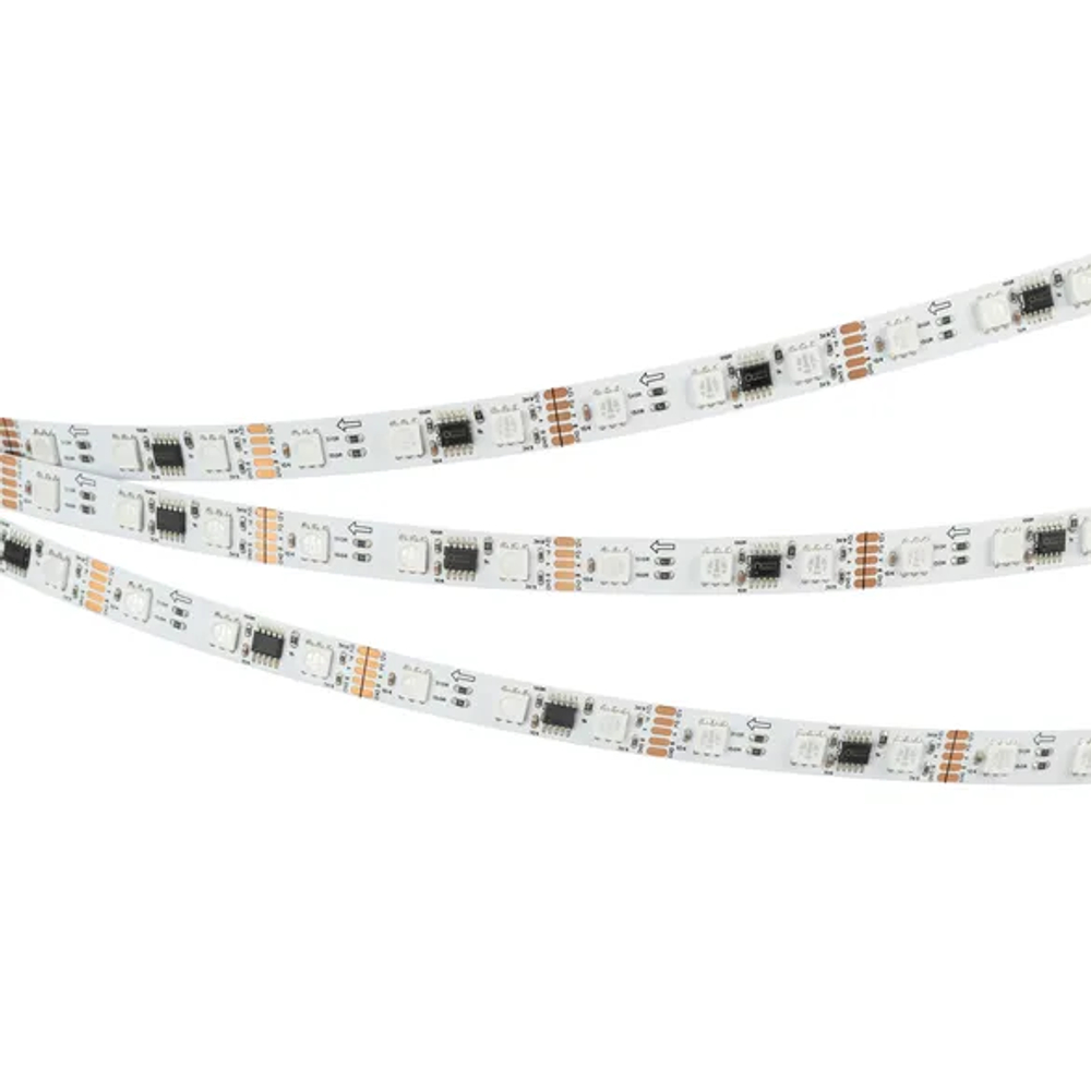 Светодиодная лента DMX-B60-10mm 12V RGB-PX3 (14 W/m, IP20, 5m) (Arlight, -) 039174(1)