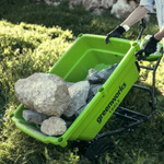 Тележка садовая аккумуляторная самоходная GREENWORKS G40GC 40В,106л,без АКБ и ЗУ (7400007)