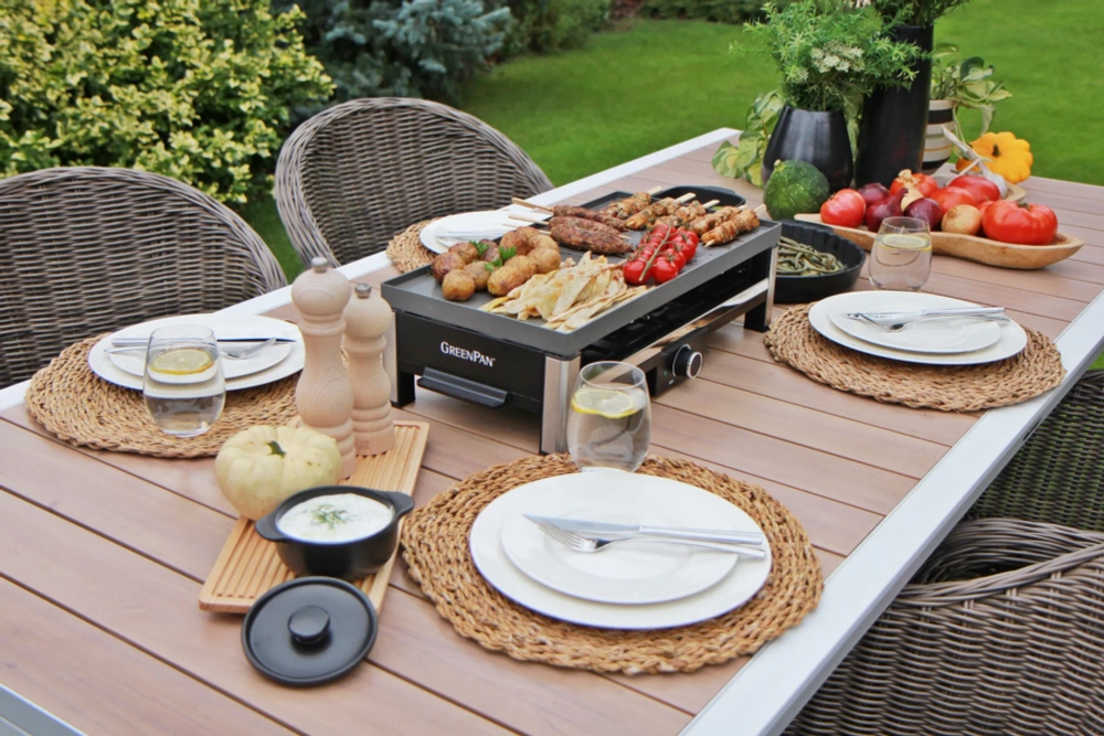 GreenPan Электрический гриль Bistro Gourmet двухсторонняя тарелка + раклетница EAN 4894871033337