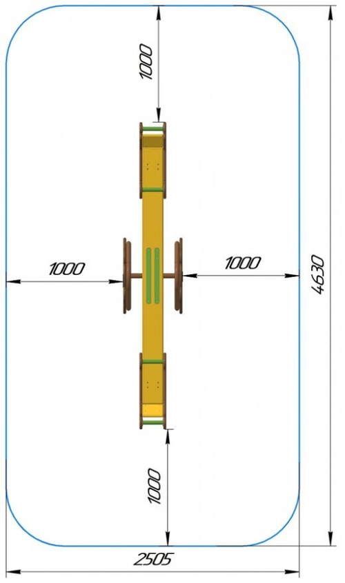 Качалка-балансир Медведь КБ-30.6