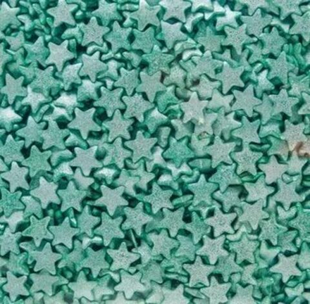 Посыпка "Звезды" зеленый перламутр, 30 г