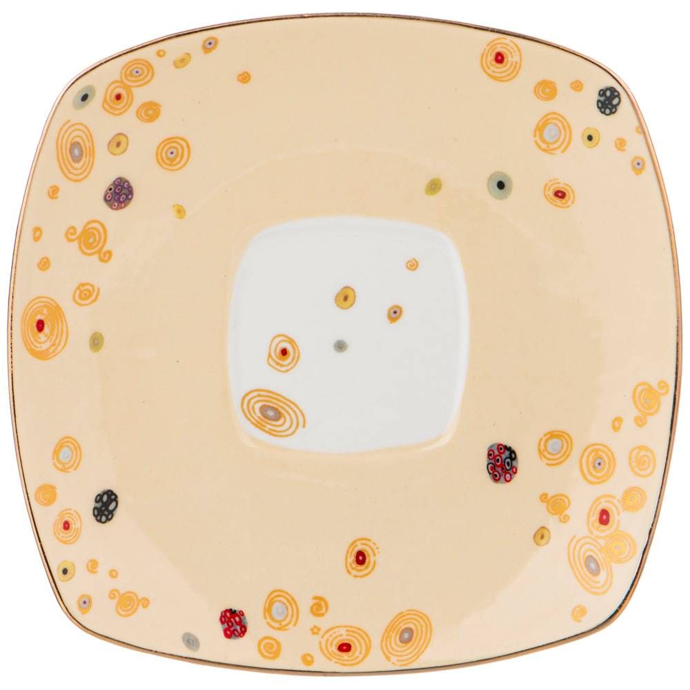 ЧАЙНЫЙ НАБОР LEFARD "ПОЦЕЛУЙ" (Г. КЛИМТ) НА 2ПЕР.4ПР.250 МЛ, КРЕМОВЫЙ, СЕРЫЙ (КОР=12НАБ.)