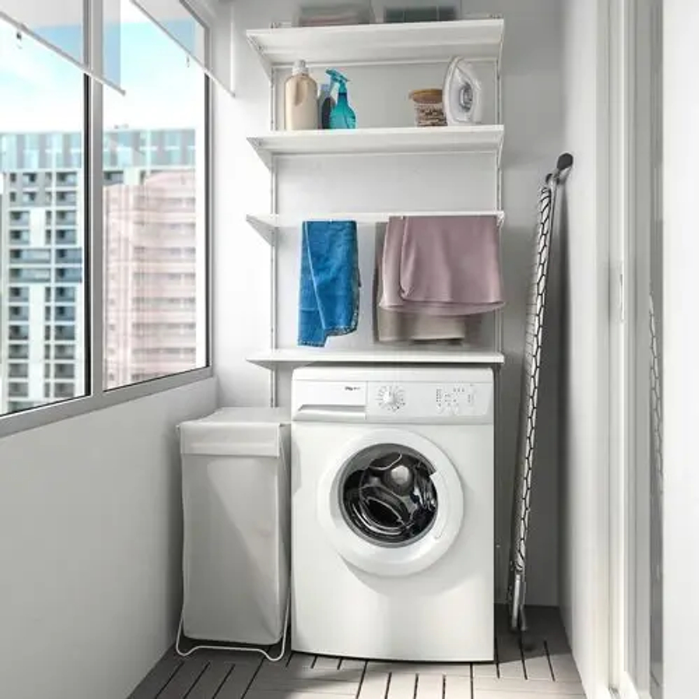 Стеллаж - BOAXEL IKEA/БОАКСЕЛЬ ИКЕА, 40х82х200 см, белый