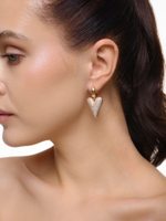 Серьги "Elongate Shine" Gold на швензе амур