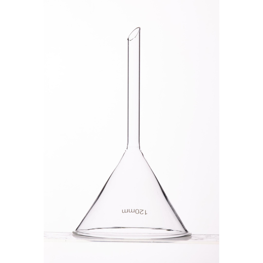 Воронка стеклянная конусная, 120 мм