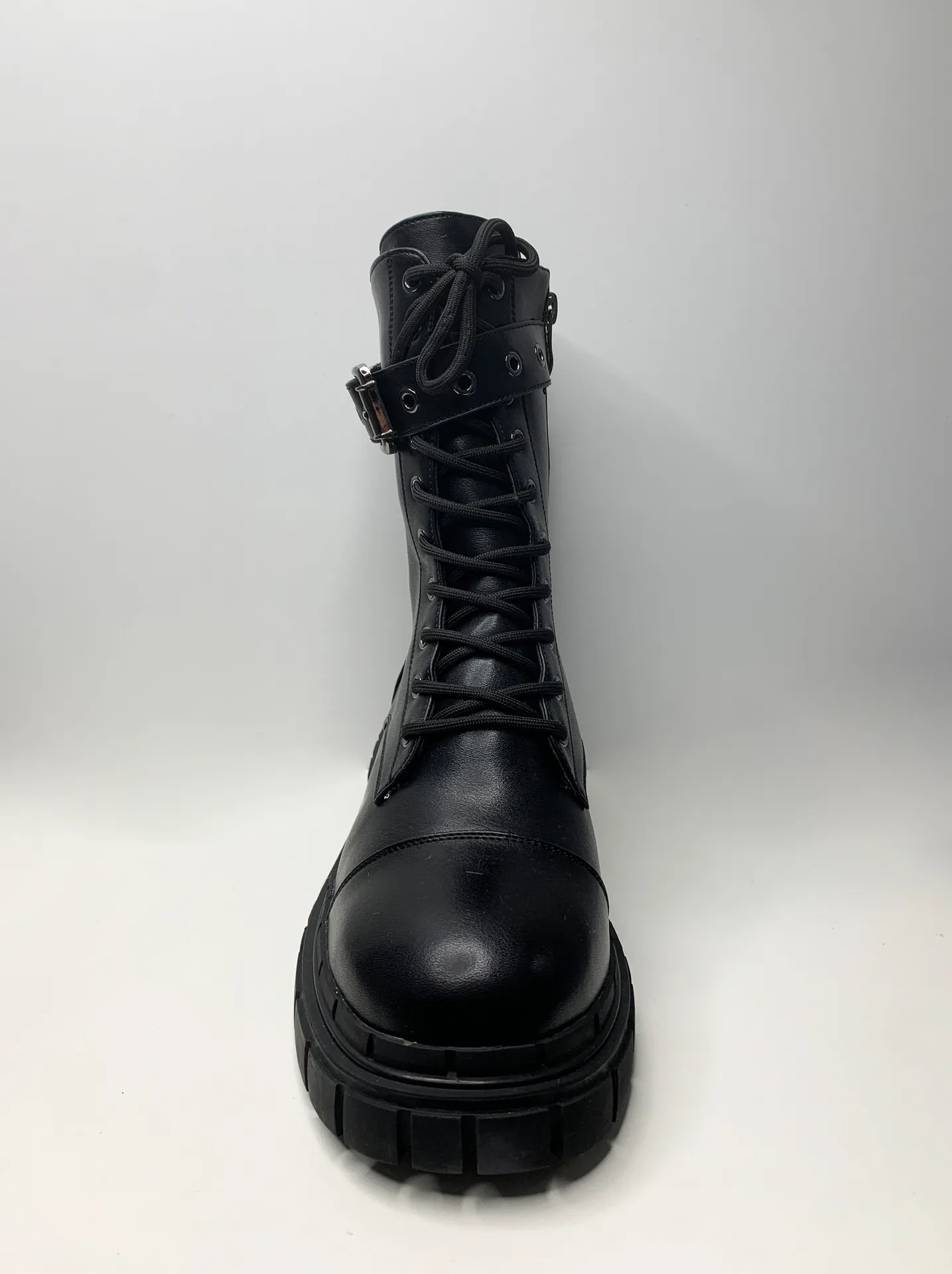 Ботинки Omila H148 со шнуровкой и ремешком\Черный недорого