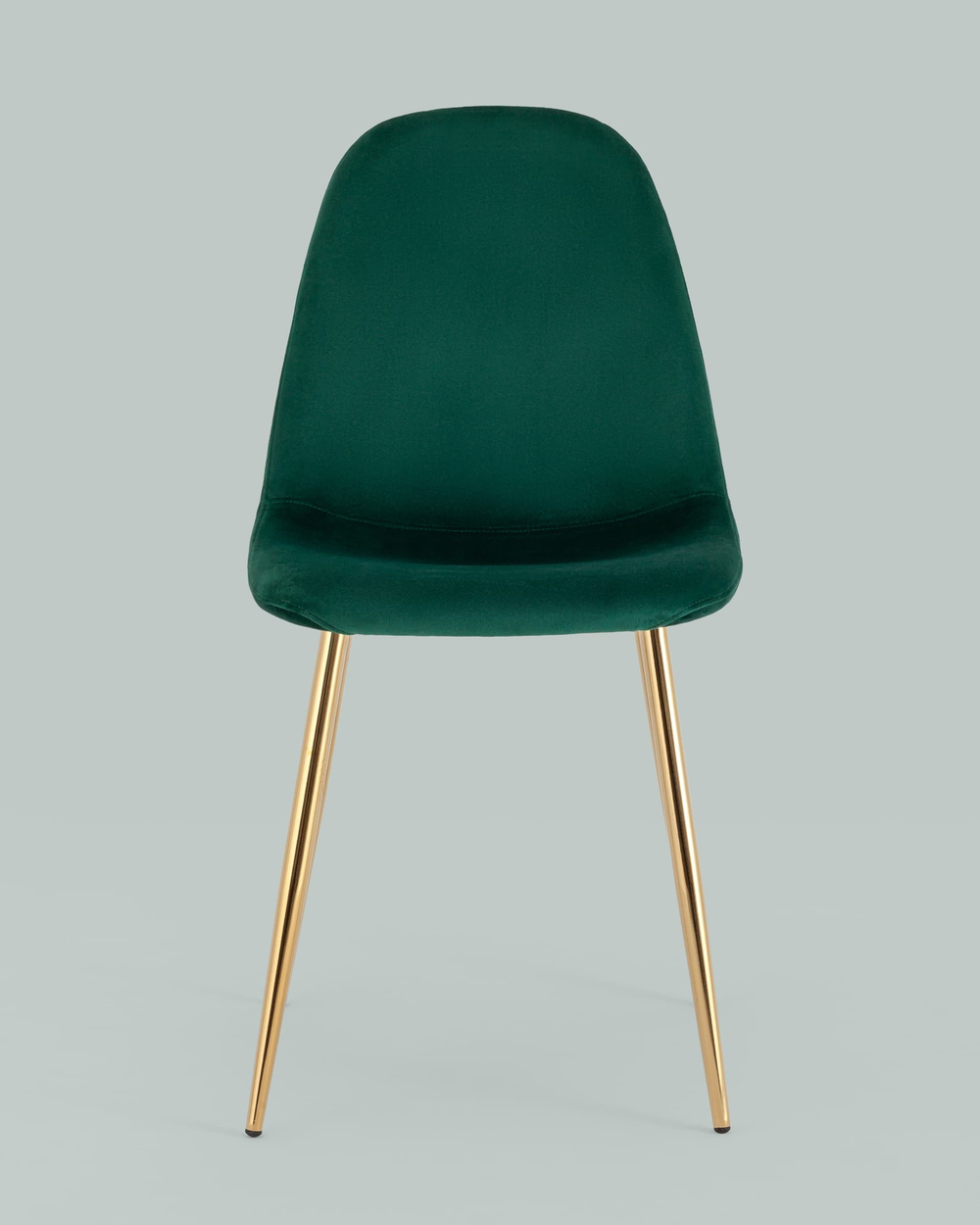 Стул Валенсия SN, велюр зеленый золотые ножки